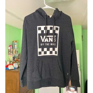 Vans Dark Gray Checkered Logo Hoodie